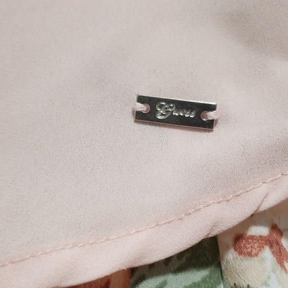 Guess sheer pink lace top shirt blouse - Picture 4 of 8